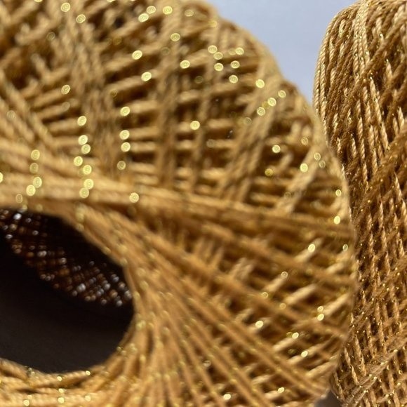 3 Aunt Lydia's Metallic Crochet Thread Gold/Gold - Picture 7 of 14